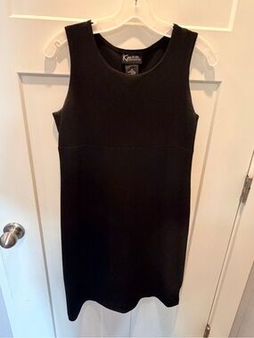 K Petite Collection Black Sleeveless Sheath Career Dress Petite 6P Classic